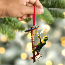 Load image into Gallery viewer, Personalized Lineman Christmas Ornament with Custom Name Ornament PopCulturePrints