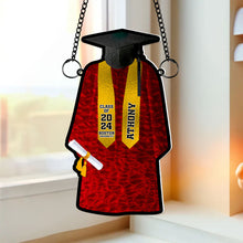Load image into Gallery viewer, Personalized Graduation Gown Suncatcher Ornament - Customizable 2024 Gift Suncatcher PopCulturePrints