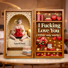 Load image into Gallery viewer, "I Fucking Love You" - Sassy Couple Acrylic Plaque - Personalized Gifts for Couples Shaped Plaques PopCulturePrints