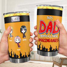 Load image into Gallery viewer, Personalized Anime Dad Tumbler - Custom Family Ninja Gift Tumbler Cup PopCulturePrints