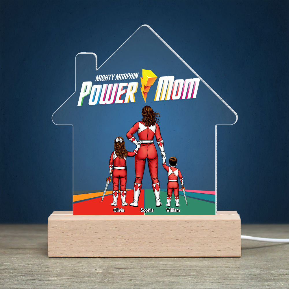 Custom LED Light: Power Mom Tribute Led Night Light PopCulturePrints