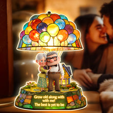 Load image into Gallery viewer, “Grow Old Along With Me” - Personalized Couples Acrylic Light Box Light Box PopCulturePrints