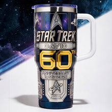 Load image into Gallery viewer, Celebrate 60 Years of Love - 40oz Personalized Tumbler for Anniversaries Tumbler Cup PopCulturePrints