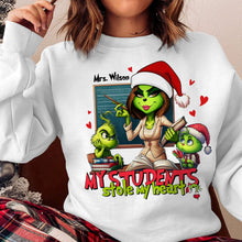 Load image into Gallery viewer, Custom Teacher Shirt - My Students Stole My Heart Shirts PopCulturePrints