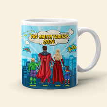 Load image into Gallery viewer, Superhero Family Personalized Mug – Custom Gift 2024 Coffee Mug PopCulturePrints