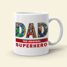 Load image into Gallery viewer, Custom Superhero Dad Mug - Personalized Gift for Father's Day Coffee Mug PopCulturePrints