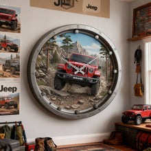 Load image into Gallery viewer, “Time to Adventure!” - Adventure Off-Road Car Wall Clock - Personalized Gifts For Off-road Lovers Hanging Wall Clock PopCulturePrints