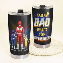 Load image into Gallery viewer, Super Dad Personalized Tumbler - 20oz Tumbler Cup PopCulturePrints