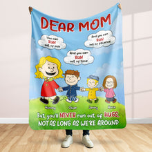 Load image into Gallery viewer, Personalized Warm Blanket for Moms - Dear Mom Gift Blanket PopCulturePrints