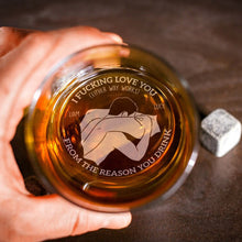 Load image into Gallery viewer, Personalized Engraved Whiskey Glass for Couples - A Unique Love Gift Whiskey Glass PopCulturePrints