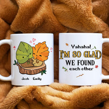 Load image into Gallery viewer, Personalized Couple Mug - I'm So Glad We Found Each Other Coffee Mug PopCulturePrints