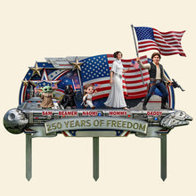Load image into Gallery viewer, "Celebrate Freedom with Family" - Personalized Family Metal Sign for Special Moments