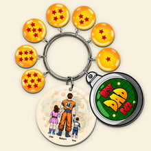 Load image into Gallery viewer, Custom Dragon Ball Inspired Keychain for Dad - Perfect Father's Day Gift Keychains PopCulturePrints