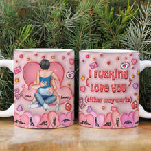 Load image into Gallery viewer, Personalized Naughty Couple Coffee Mug - 'I Fucking Love You' Coffee Mug PopCulturePrints