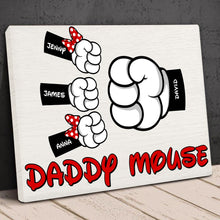 Load image into Gallery viewer, Custom Daddy Mouse Poster - Personalized Gifts for Dad Poster & Canvas PopCulturePrints