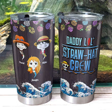 Load image into Gallery viewer, Personalized Straw Hat Crew Tumbler for Dad - Custom Names | Valentine's Day Gifts Tumbler Cup PopCulturePrints