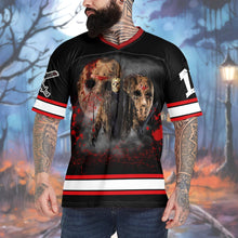 Load image into Gallery viewer, Custom Horror Film Lover Halloween Jersey Shirt AOP Products PopCulturePrints