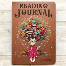 Load image into Gallery viewer, Embrace Your Story - Personalized Reading Journal for Book Lovers Leather Journal PopCulturePrints