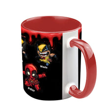 Load image into Gallery viewer, Dadpool Personalized Mug - Custom Psychopath Accent Mug Accent Mug PopCulturePrints