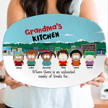 Load image into Gallery viewer, Personalized Grandma's Kitchen Resin Plate - Custom Cartoon Characters Plates PopCulturePrints