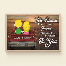 Load image into Gallery viewer, Personalized Couple Canvas Print - A Heartfelt Gift Poster & Canvas PopCulturePrints