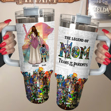 Load image into Gallery viewer, The Legend of Mom: Tears of the Parents - Personalized Tumbler for Adventure Game Lovers Tumbler Cup PopCulturePrints