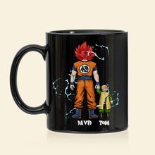 Load image into Gallery viewer, Personalized Super Saiyan Dad Coffee Mug Coffee Mug PopCulturePrints