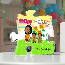 Load image into Gallery viewer, Personalized Acrylic Plaque for Mom with Kids Design Shaped Plaques PopCulturePrints