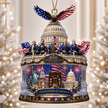 Load image into Gallery viewer, Celebrate Freedom: Free Dome Acrylic Ornament - Personalized Gift for Patriots