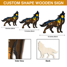 Load image into Gallery viewer, Custom Halloween Family Wooden Sign - Haunted Check-In Theme Wood Sign PopCulturePrints