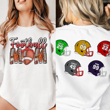 Load image into Gallery viewer, Custom Football Mom Christmas Sweatshirt Shirts PopCulturePrints