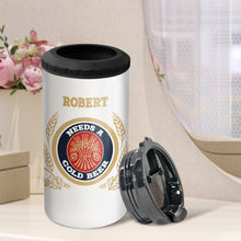 Load image into Gallery viewer, Personalized Dad Bod Beer Cooler Tumbler Can Cooler PopCulturePrints