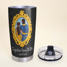 Load image into Gallery viewer, Personalized Couple's Tumbler - True Love Design | Valentine's Day Gifts Tumbler Cup PopCulturePrints