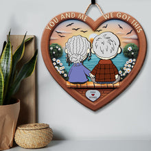 Load image into Gallery viewer, Personalized Couple Wooden Sign - You and Me - Custom Gift for Lovers Wood Sign PopCulturePrints