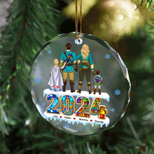 Load image into Gallery viewer, Personalized Family Christmas Ornament - Fantasy Themed Ornament PopCulturePrints