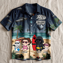 Load image into Gallery viewer, Create Lasting Memories with Our Space Family Summer Vacation Hawaiian Shirt - Personalized Matching Gifts for Family Hawaiian Shirts PopCulturePrints