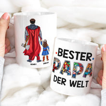 Load image into Gallery viewer, Personalized Hero Dad Mug - Best Dad in the World Father's Day Gift Coffee Mug PopCulturePrints