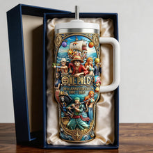 Load image into Gallery viewer, Celebrate 30 Years of Adventure: Custom Anime Tumbler - Perfect Gift for Anime Fans Tumbler Cup PopCulturePrints