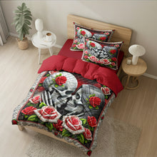 Load image into Gallery viewer, Personalized Skull Couple Quilt Bedding Set Blanket PopCulturePrints