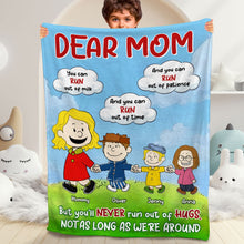 Load image into Gallery viewer, Personalized Warm Blanket for Moms - Dear Mom Gift Blanket PopCulturePrints