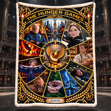 Load image into Gallery viewer, "Ignite Your Spirit: A Cozy Tribute to Survival - Personalized Blanket for Fans of the Legend of Survivors"