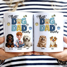 Load image into Gallery viewer, Best Dog Dad Ever - Personalized White Edge-to-Edge Mug Mug PopCulturePrints
