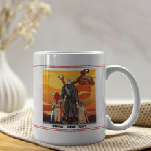 Load image into Gallery viewer, The Dadalorian Personalized Mug - Best Dad in the Galaxy Coffee Mug PopCulturePrints