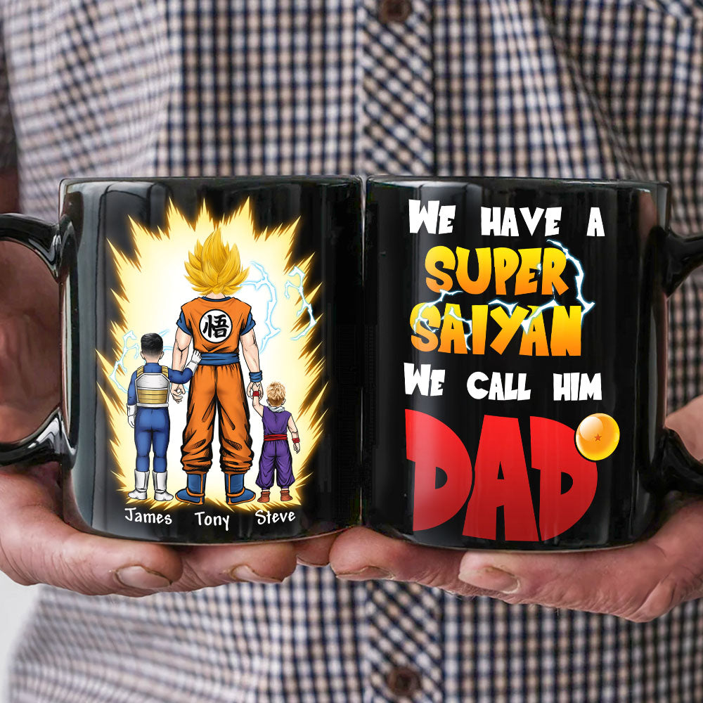 Personalized 'Super Saiyan Dad' Coffee Mug Coffee Mug PopCulturePrints
