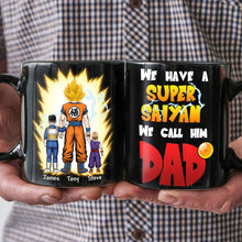 Load image into Gallery viewer, Personalized 'Super Saiyan Dad' Coffee Mug Coffee Mug PopCulturePrints