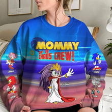 Load image into Gallery viewer, "Mommy of a Chaos Crew!" - Personalized Shirt for Moms and Grandmas AOP Products PopCulturePrints