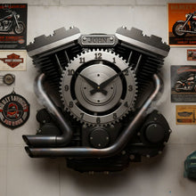 Load image into Gallery viewer, Engine Acrylic Hanging Wall Clock - A Perfect Customized Gift for Speed and Motorcycle Enthusiasts Hanging Wall Clock PopCulturePrints