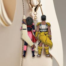 Load image into Gallery viewer, "Celebrate Your Love - Personalized Anime Couple Keychain" - Custom Gift for Couples, Friends, and Anime Lovers Keychains PopCulturePrints