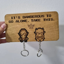 Load image into Gallery viewer, Personalized Geek Key Holder - Retro Gaming Inspiration Keychains PopCulturePrints