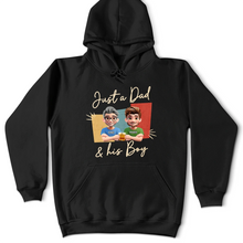 Load image into Gallery viewer, Just A Dad And His Girl 3D Effect - Personalized T-Shirt for Dads and Grandpas T-shirt PopCulturePrints